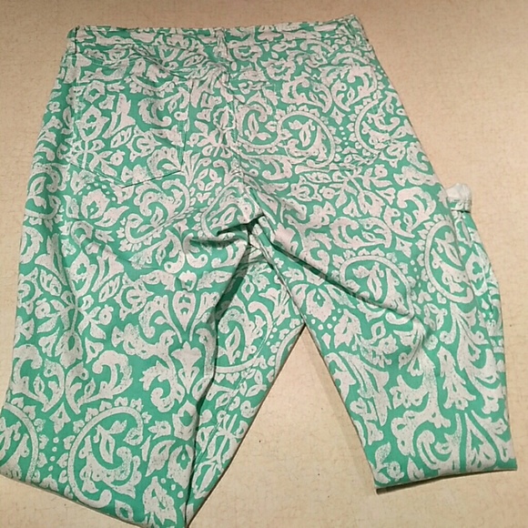 Green and white stretchy skinny jeans - Picture 5 of 8